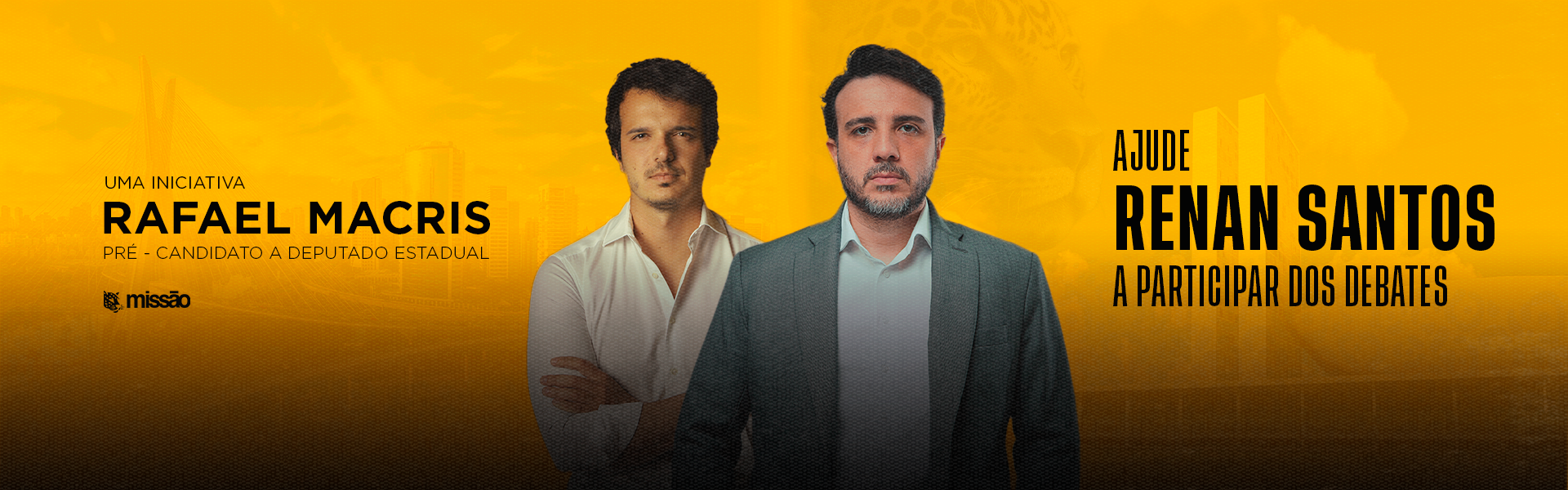 Uma iniciativa Rafael Macris para ajudar Renan Santos a participar dos debates